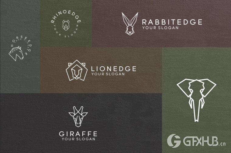 600个logo商标模板合辑 Mega Bundle - 600 Logo Templates