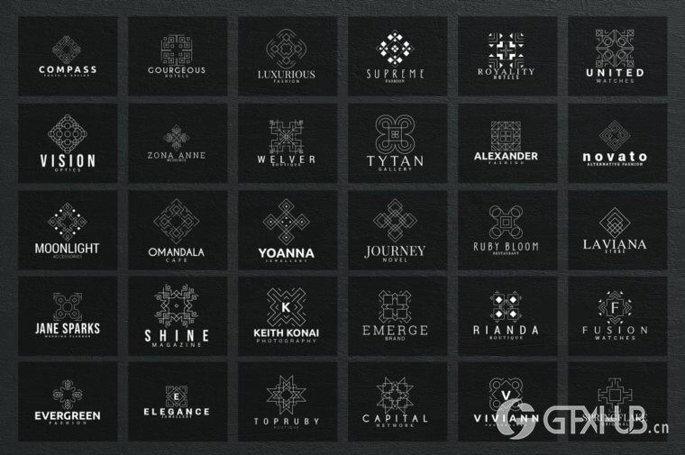 600个logo商标模板合辑 Mega Bundle - 600 Logo Templates