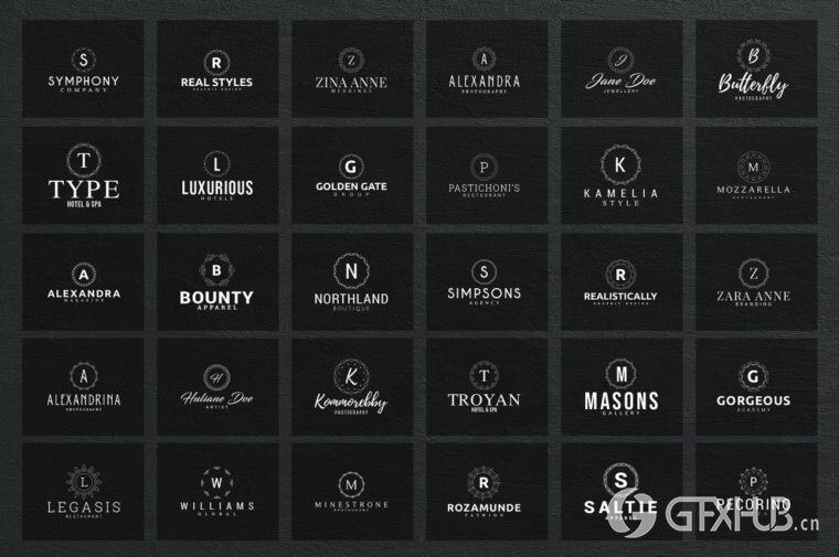 600个logo商标模板合辑 Mega Bundle - 600 Logo Templates