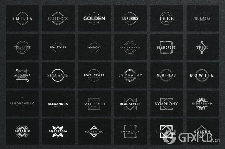 600个logo商标模板合辑 Mega Bundle - 600 Logo Templates