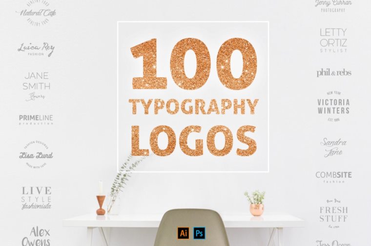 200个版式商标合辑包 200 Typography Logos Bundle