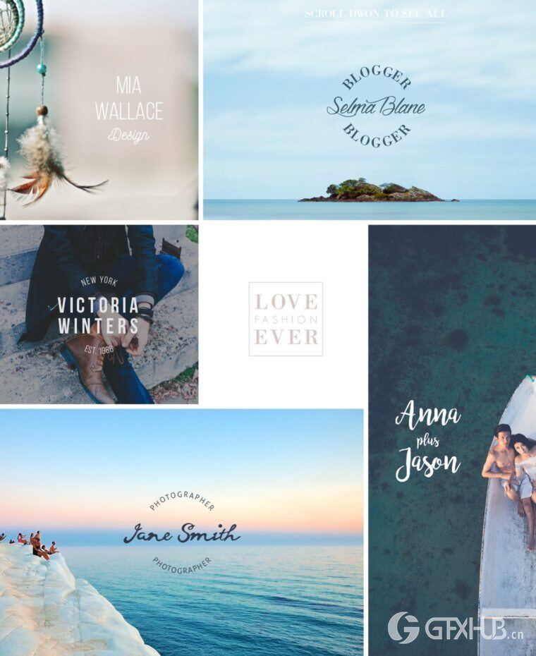 200个版式商标合辑包 200 Typography Logos Bundle