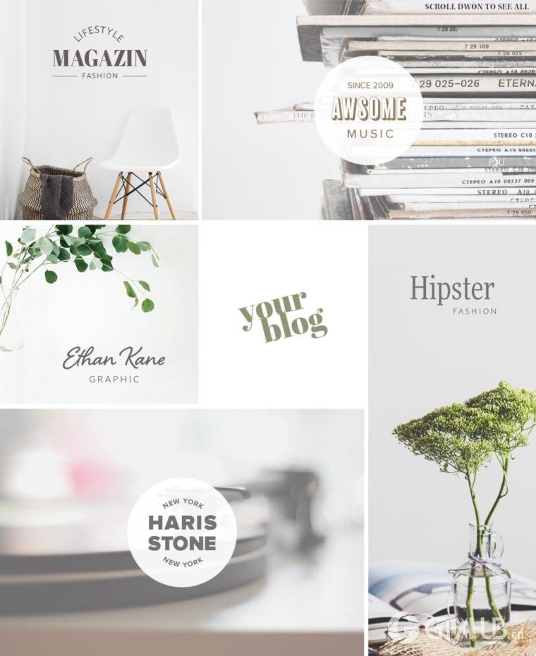 200个版式商标合辑包 200 Typography Logos Bundle