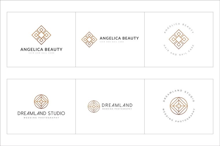 300个几何预制logo标志合辑包 300 Geometric Premade Logo Bundle