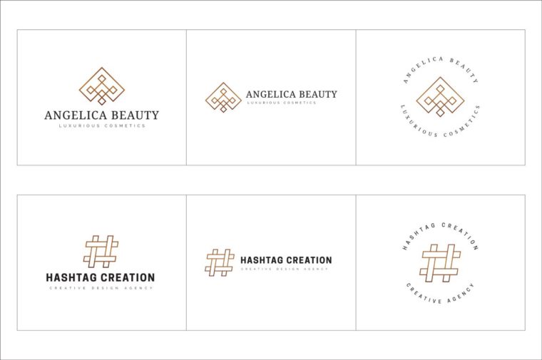 300个几何预制logo标志合辑包 300 Geometric Premade Logo Bundle