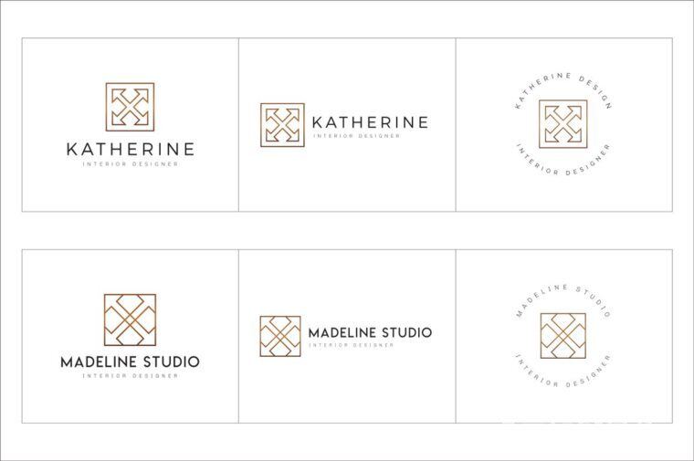 300个几何预制logo标志合辑包 300 Geometric Premade Logo Bundle