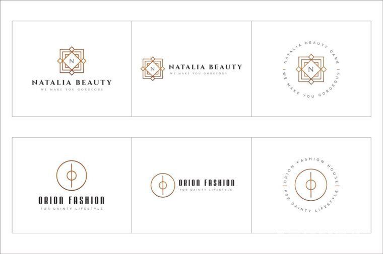 300个几何预制logo标志合辑包 300 Geometric Premade Logo Bundle