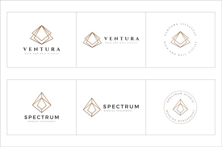 300个几何预制logo标志合辑包 300 Geometric Premade Logo Bundle