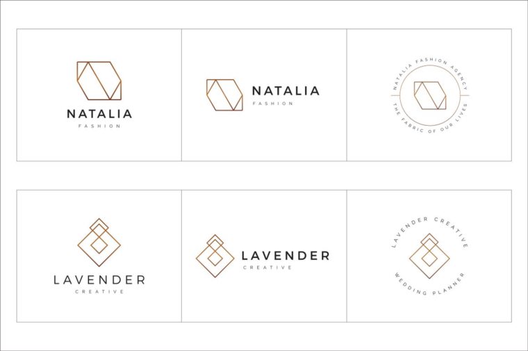300个几何预制logo标志合辑包 300 Geometric Premade Logo Bundle