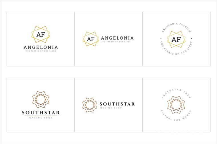 300个几何预制logo标志合辑包 300 Geometric Premade Logo Bundle