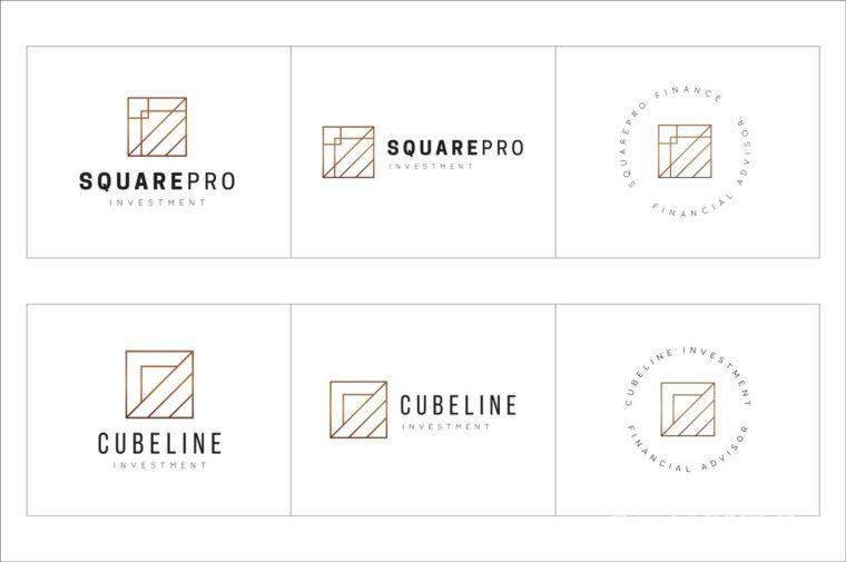 300个几何预制logo标志合辑包 300 Geometric Premade Logo Bundle