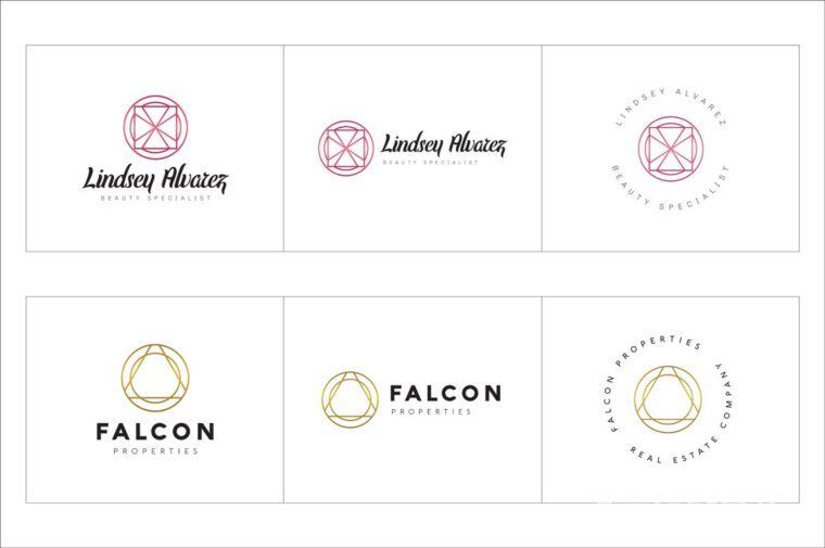 300个几何预制logo标志合辑包 300 Geometric Premade Logo Bundle