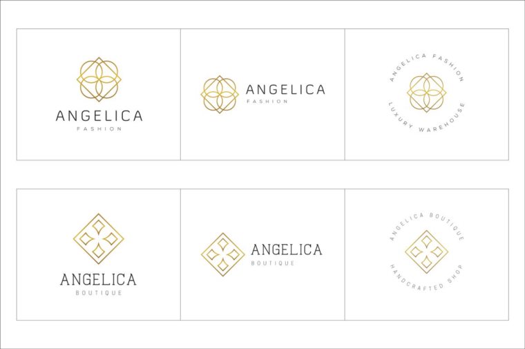 300个几何预制logo标志合辑包 300 Geometric Premade Logo Bundle