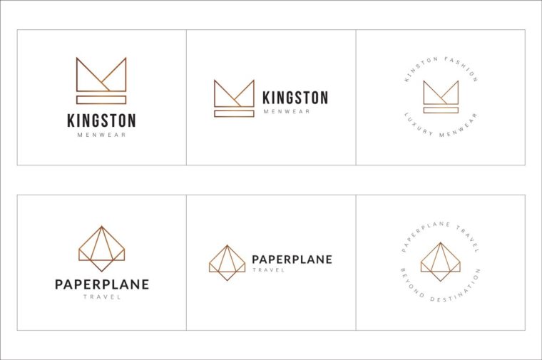 300个几何预制logo标志合辑包 300 Geometric Premade Logo Bundle