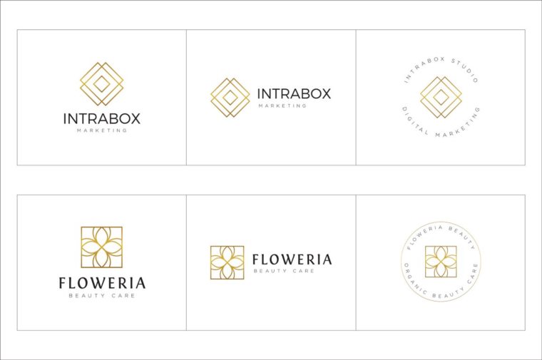 300个几何预制logo标志合辑包 300 Geometric Premade Logo Bundle