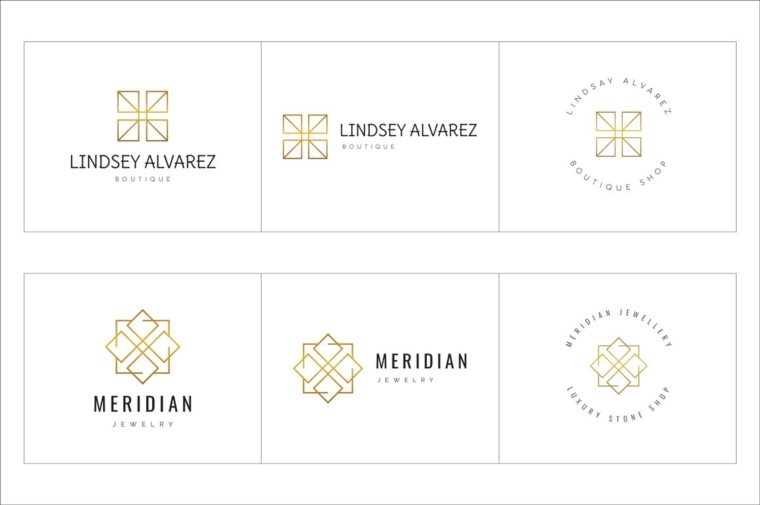 300个几何预制logo标志合辑包 300 Geometric Premade Logo Bundle