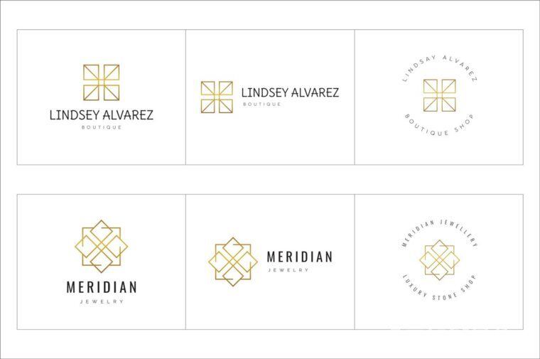 300个几何预制logo标志合辑包 300 Geometric Premade Logo Bundle