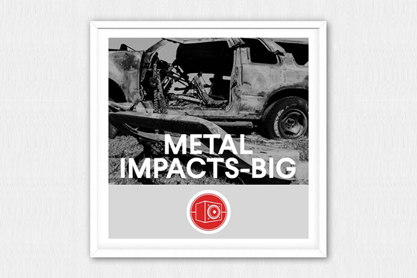 100个重金属碰撞和冲击大规模破坏等金属音效 Big Room Sound - Metal Impacts Big