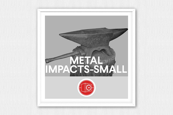 90个小型金属冲击器敲击声和叮当声 Big Room Sound - Metal Impacts Small