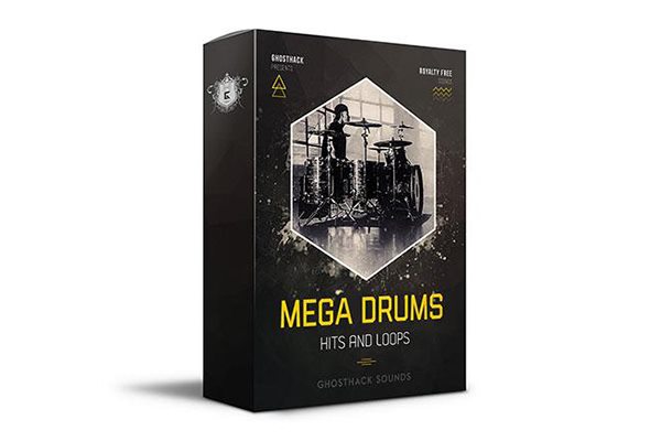 鼓声打击乐踩镲鼓采样 Ghosthack - Mega Drums - Hits and Loops