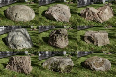 岩石景观石3Dmax模型 Poliigon – Rock Models vol.4