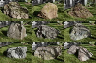 岩石景观石3Dmax模型 Poliigon – Rock Models vol.5