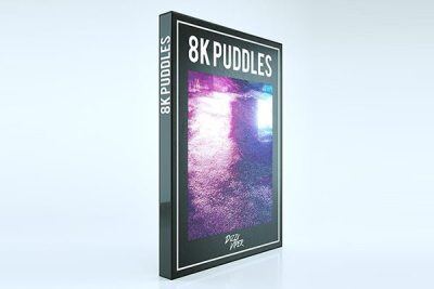 20个8k水坑贴图 Puddle maps by Dizzy Viper Vol.3