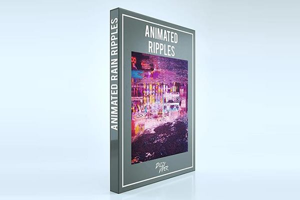 雨滴波纹图片序列动画贴图 Animated Rain Ripples by Dizzy Viper