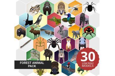 Cgtrader – 30 Forest Animals Super Pack 3D Model Collection