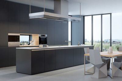 厨房室内场景3D模型 Octane C4D Minimalist Kitchen Interior Scene 3D Model