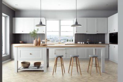 法式开放式厨房餐厅场景3D模型 Octane Cinema 4D Scene files – French Country Kitchen Interior 3D model