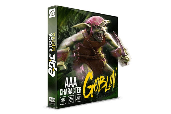 游戏角色地精 313种战斗口号、呼吸、咳嗽、哭声、痛苦等音效 Epic Stock Media - AAA Game Character Goblin