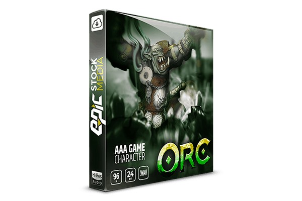 游戏角色兽人 425个野蛮人血腥任务战斗呐喊等音效 Epic Stock Media - AAA Game Character Orc