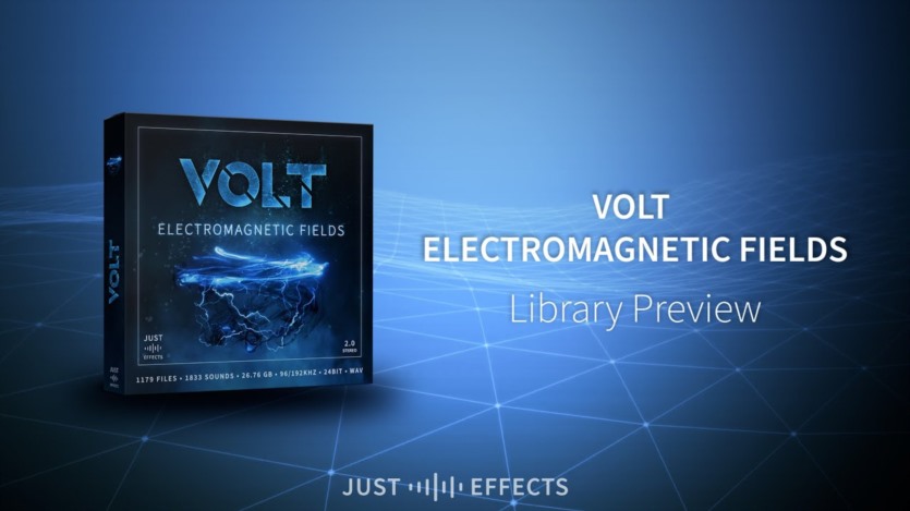 电磁场科幻冲击波故障火花无人机等音效 Just Sound Effects - VOLT - Electromagnetic Fields