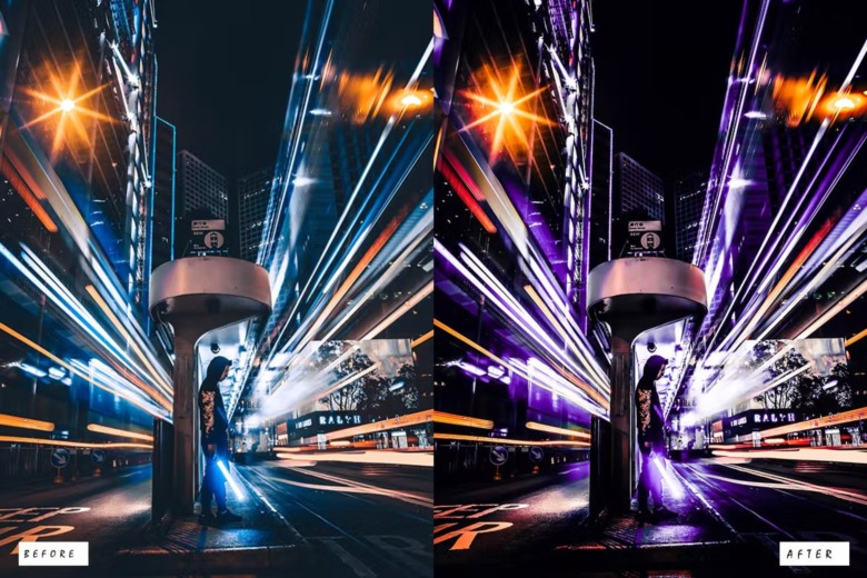 15 Shiny Night Lightroom Presets 15个夜景LR预设
