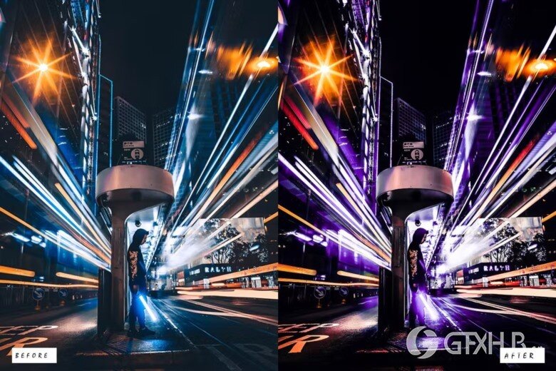 15 Shiny Night Lightroom Presets 15个夜景LR预设