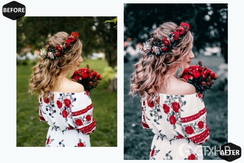 10 Lightroom Mobile Presets, Teal And Red Preset, Moody 10个蓝绿色和红色LR预设