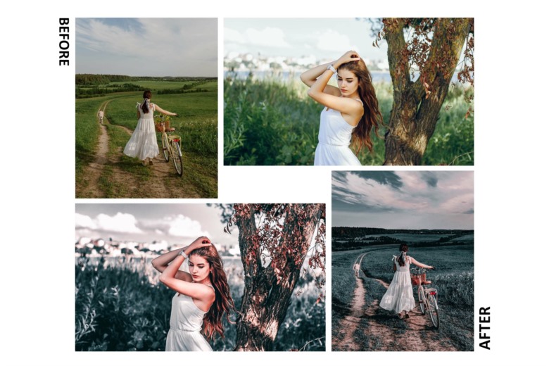 10 Lightroom Mobile Presets, Teal And Red Preset, Moody 10个蓝绿色和红色LR预设
