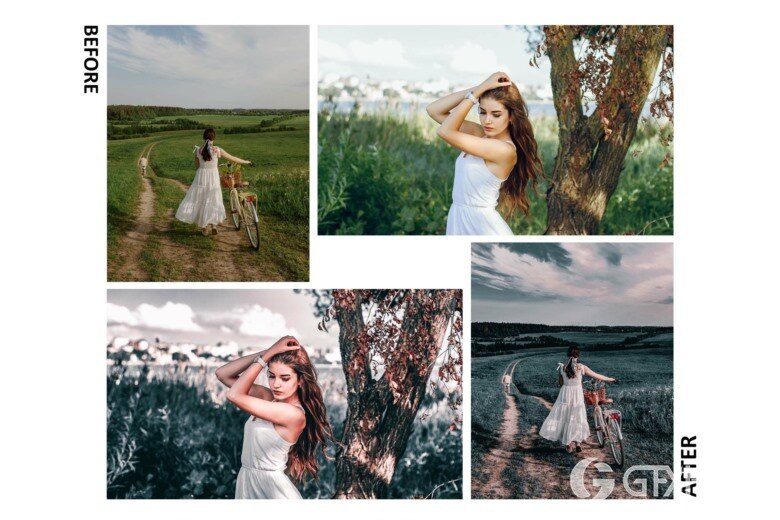 10 Lightroom Mobile Presets, Teal And Red Preset, Moody 10个蓝绿色和红色LR预设