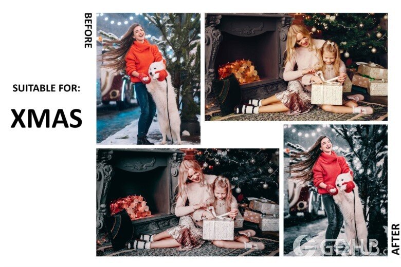 10 Lightroom Mobile Presets, Teal And Red Preset, Moody 10个蓝绿色和红色LR预设