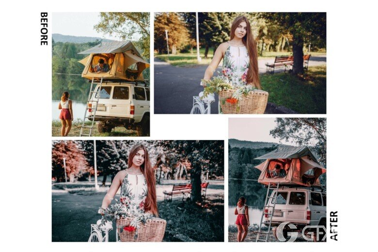 10 Lightroom Mobile Presets, Teal And Red Preset, Moody 10个蓝绿色和红色LR预设