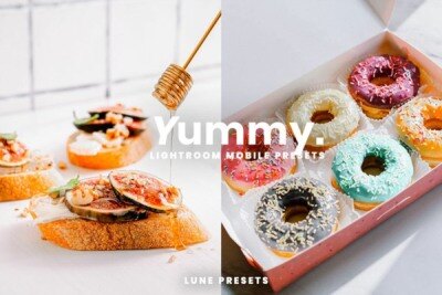 Yummy Food Lightroom Presets 12个美食LR预设