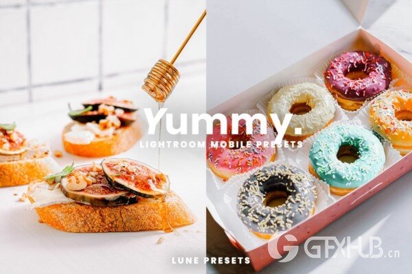 Yummy Food Lightroom Presets 12个美食LR预设