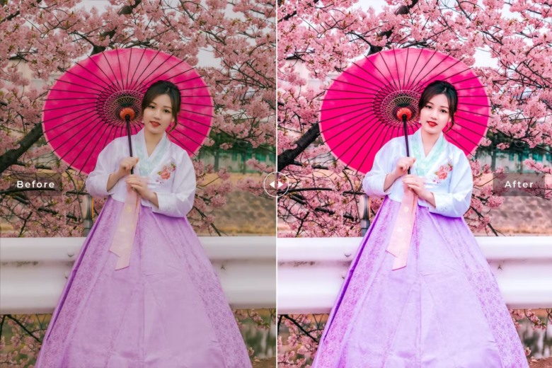 Rubellite Mobile & Desktop Lightroom Presets 粉色系LR预设