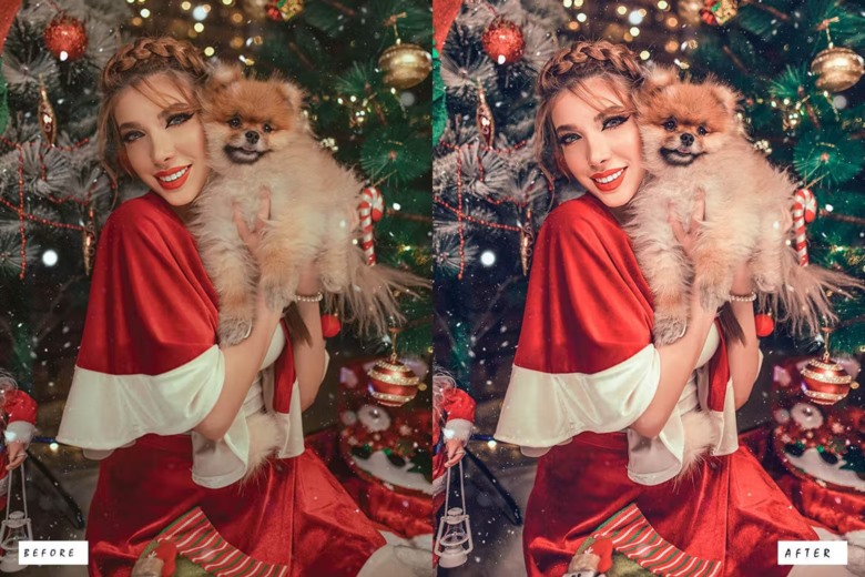 15 Christmas Lightroom Presets 15个圣诞Lightroom预设