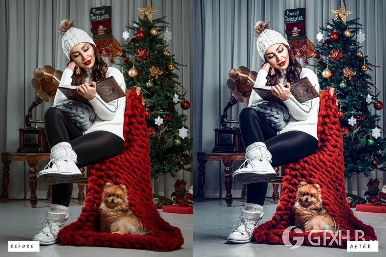 15 Christmas Lightroom Presets 15个圣诞Lightroom预设