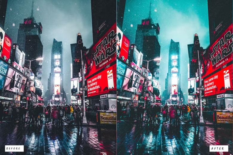 15 Neon Light Lightroom Presets 15个都市夜景霓虹灯Lightroom 预设