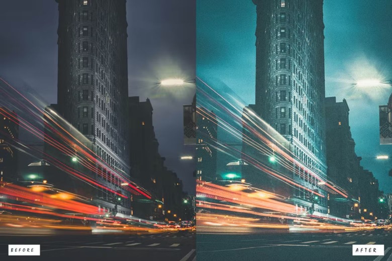 15 Neon Light Lightroom Presets 15个都市夜景霓虹灯Lightroom 预设