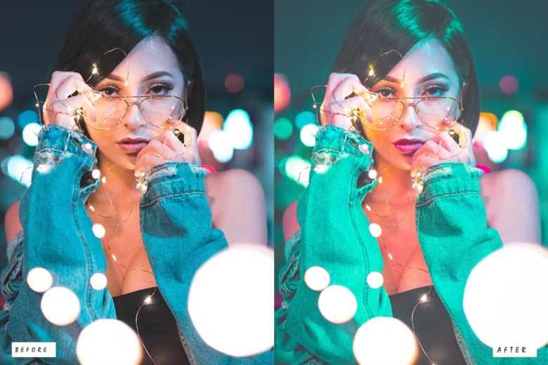 15 Neon Light Lightroom Presets 15个都市夜景霓虹灯Lightroom 预设