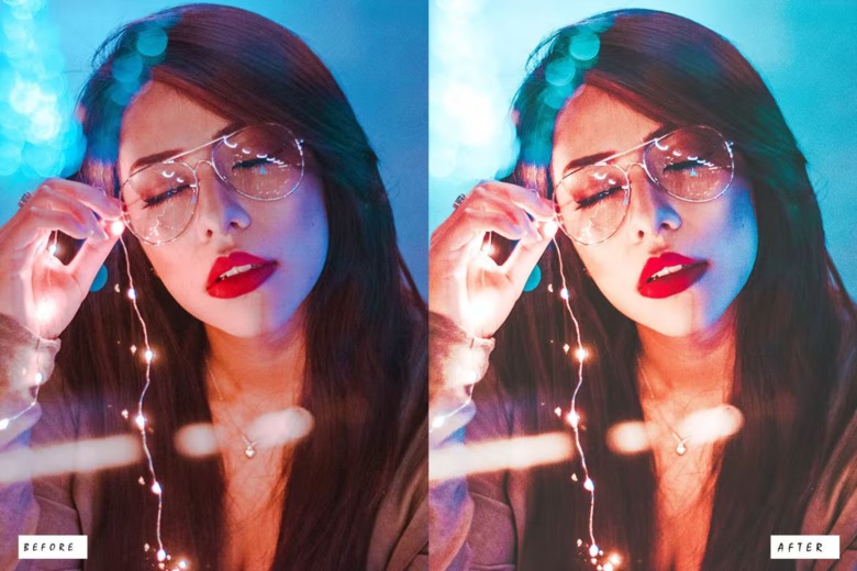 15 Neon Light Lightroom Presets 15个都市夜景霓虹灯Lightroom 预设